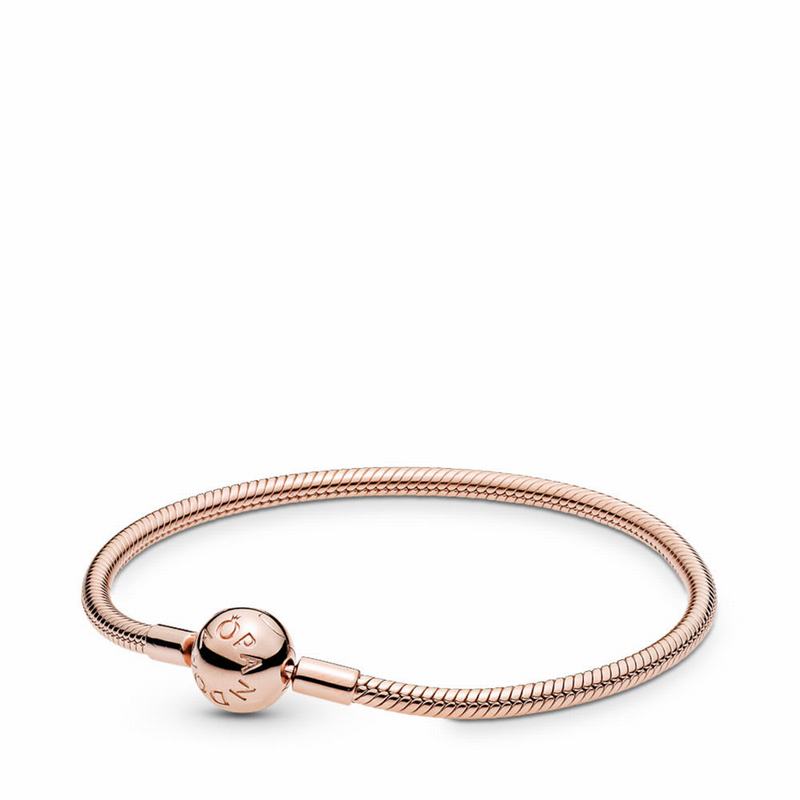 Pandora Moments Snake Chain Bracelet NZ, Pandora Rose™ (453709-ORH)